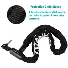 Load image into Gallery viewer, Chain Lock, Security Anti-Theft Bike Lock Chain Bicycle Chain Lock Bike Locks for electric Bike, Motorcycle, Bicycles