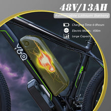Load image into Gallery viewer, Y&Q Electric Bike for Adults, 750W Ebike, 27.5'' Electric Mountain Bike, 32MPH 48V 13AH Battery Electric Bicycle, LCD Display