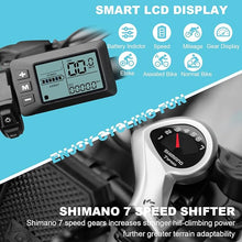 Load image into Gallery viewer, Y & Q  Electric Bike for Adults, 750W Ebike, 28'' Electric Mountain Bike, 32MPH Electric Bicycle, 48V 13AH Battery, LCD Display,