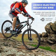 Load image into Gallery viewer, Y & Q  Electric Bike for Adults, 750W Ebike, 28'' Electric Mountain Bike, 32MPH Electric Bicycle, 48V 13AH Battery, LCD Display,