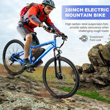 Load image into Gallery viewer, Y&Q Electric Bike for Adults, 750W Ebike, 28'' Electric Mountain Bike Blue