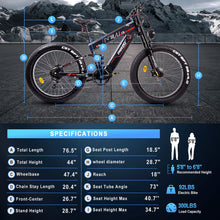 Load image into Gallery viewer, Alaska dual battery fat tire electric bike