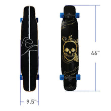Load image into Gallery viewer, Gold Rush Longboard Skateboard w/ Surfskate Trucks
