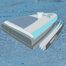 Load image into Gallery viewer, Aqua Yoga Stand Up paddleboard wide design Namaste Yoga SUP