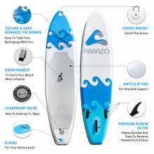 Load image into Gallery viewer, Blue white stand up PaddleboardTsunami SUP
