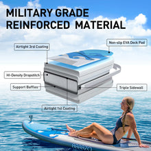 Load image into Gallery viewer, Blue white stand up PaddleboardTsunami SUP