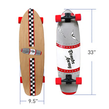 Load image into Gallery viewer, Bombs Away Cruiser Skateboard w/ Surfskate Trucks
