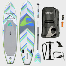 Load image into Gallery viewer, Blue Green White Stand up Paddleboard The Gentleman SUP