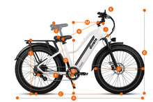 Load image into Gallery viewer, Dirwin Pioneer Step-thru Fat Tire Electric Bike