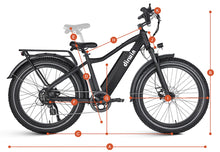 Load image into Gallery viewer, Dirwin Seeker Fat Tire Electric Bike