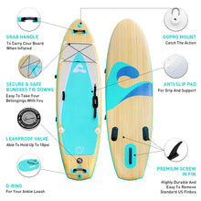 Load image into Gallery viewer, Aqua Yoga Stand Up paddleboard wide design Namaste Yoga SUP