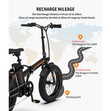 Load image into Gallery viewer, Folding Fat Tire Ebike 500 watts