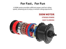 Load image into Gallery viewer, Folding Fat Tire Ebike 500 watts