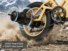 Load image into Gallery viewer, RUNDEER Attack 10 Off-Road E-Bike 1200W Peak Motor, UL Certifired
