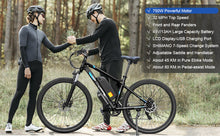 Load image into Gallery viewer, Y &amp; Q  Electric Bike for Adults, 750W Ebike, 28&#39;&#39; Electric Mountain Bike, 32MPH Electric Bicycle, 48V 13AH Battery, LCD Display,
