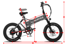 Load image into Gallery viewer, SNAPCYCLE Eagle Electric Folding Fat Tire Bike With Dual-Suspension

