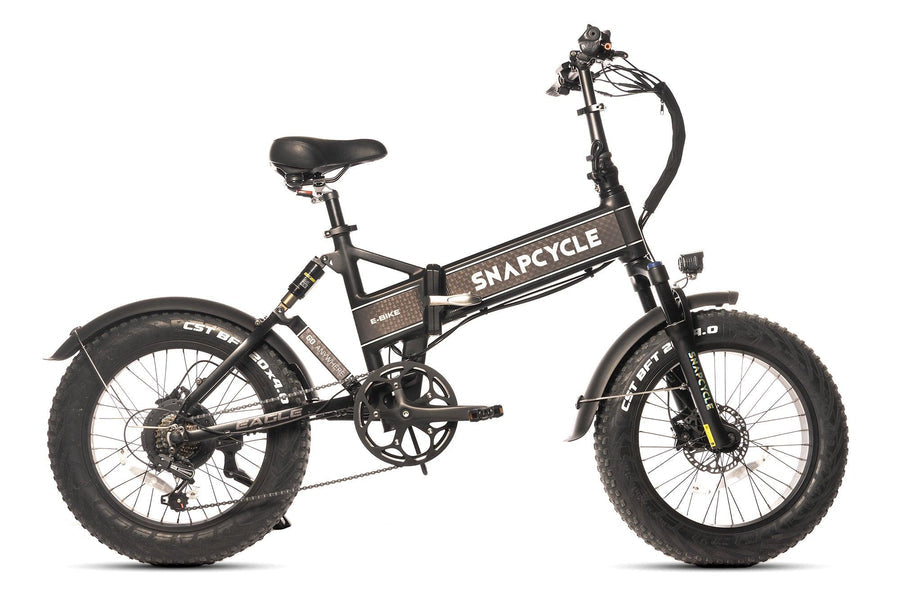 SNAPCYCLE Eagle Electric Folding Fat Tire Bike With Dual-Suspension – Go  Ebikes