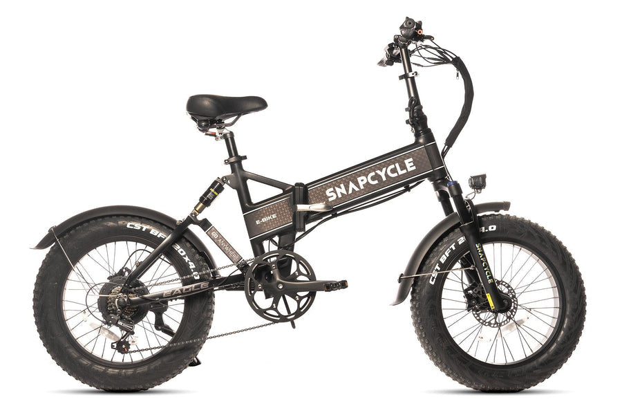 SNAPCYCLE Eagle Electric Folding Fat Tire Bike With Dual-Suspension
