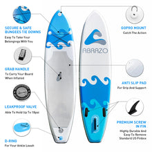 Load image into Gallery viewer, Blue white stand up PaddleboardTsunami SUP
