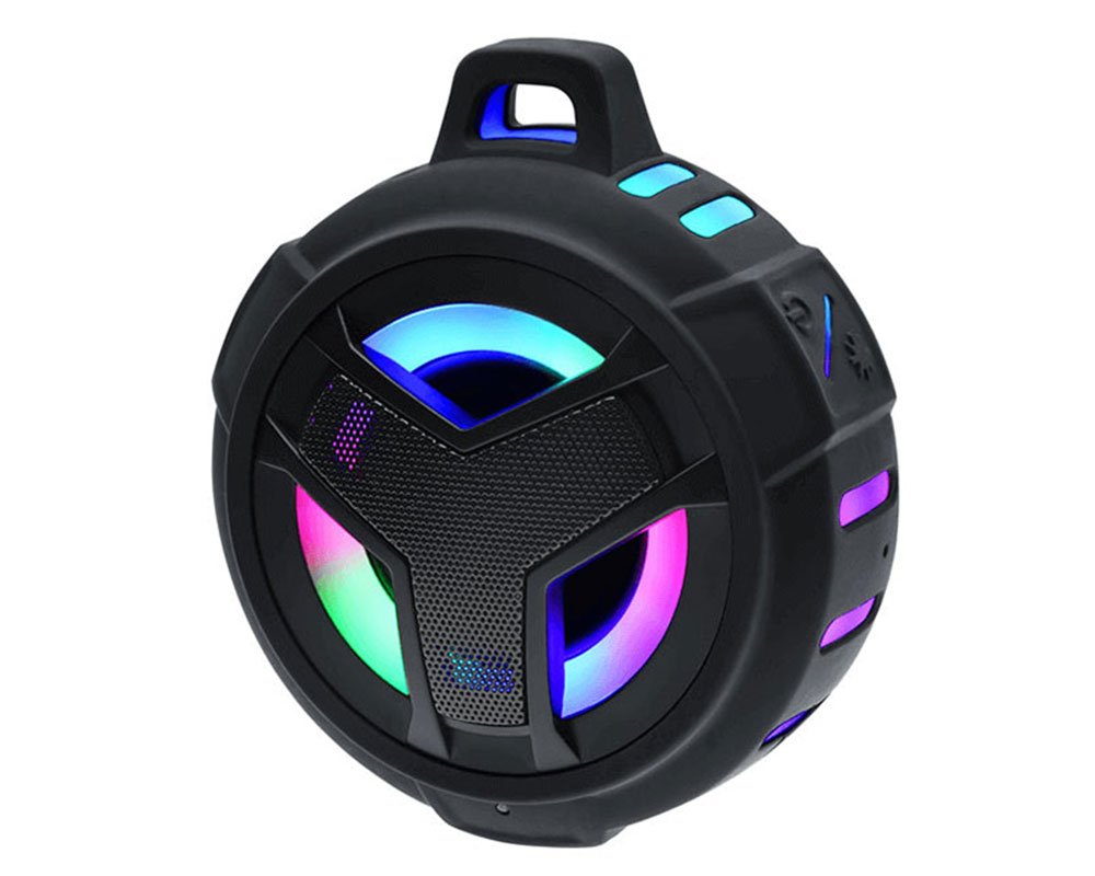 EBODA Water Resistant 5W Bluetooth LED Speaker Black