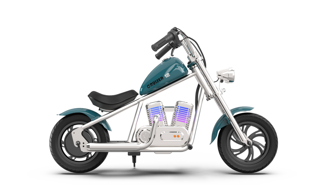 HYPER GOGO CRUISER 12 PLUS CHILDS ELECTRIC MOTO WITH BLUETOOTH