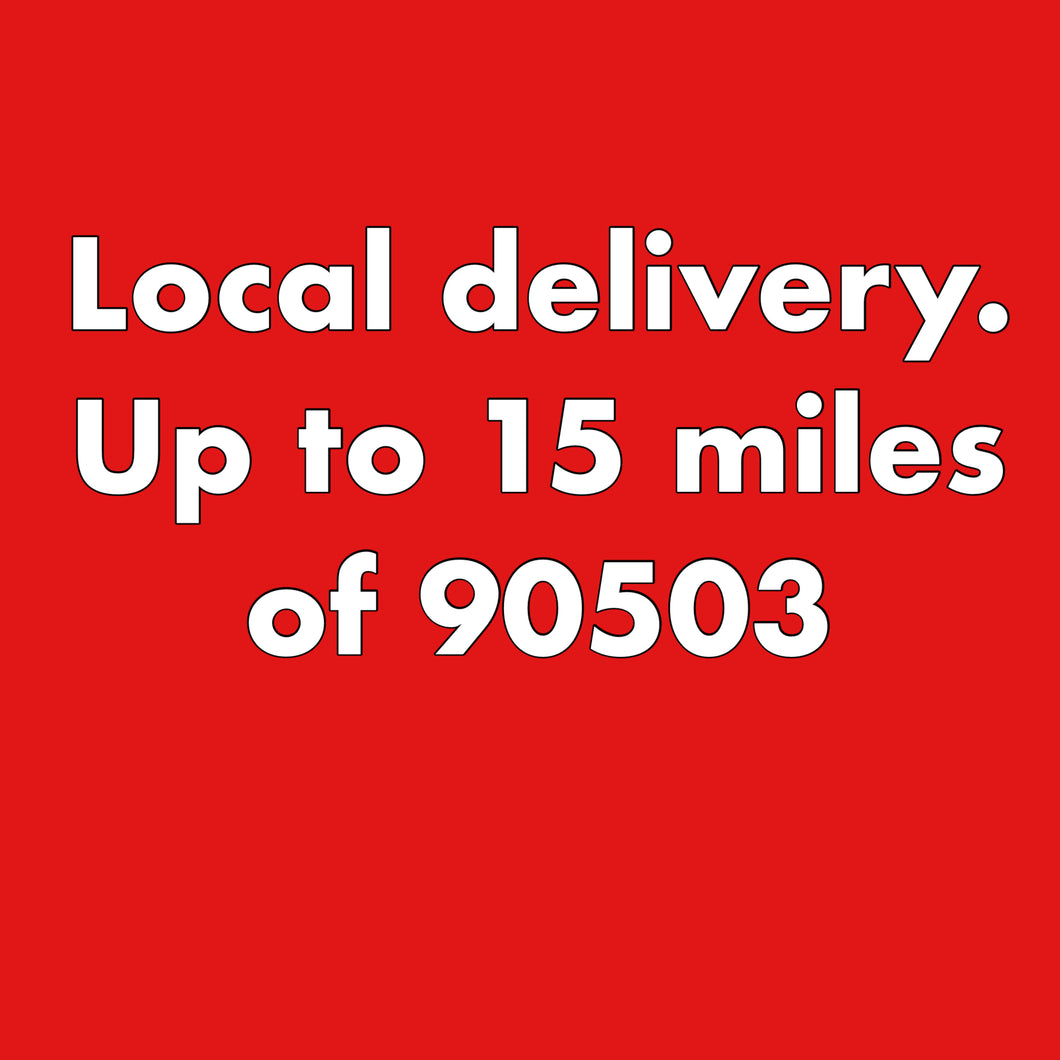 Local delivery 15 miles